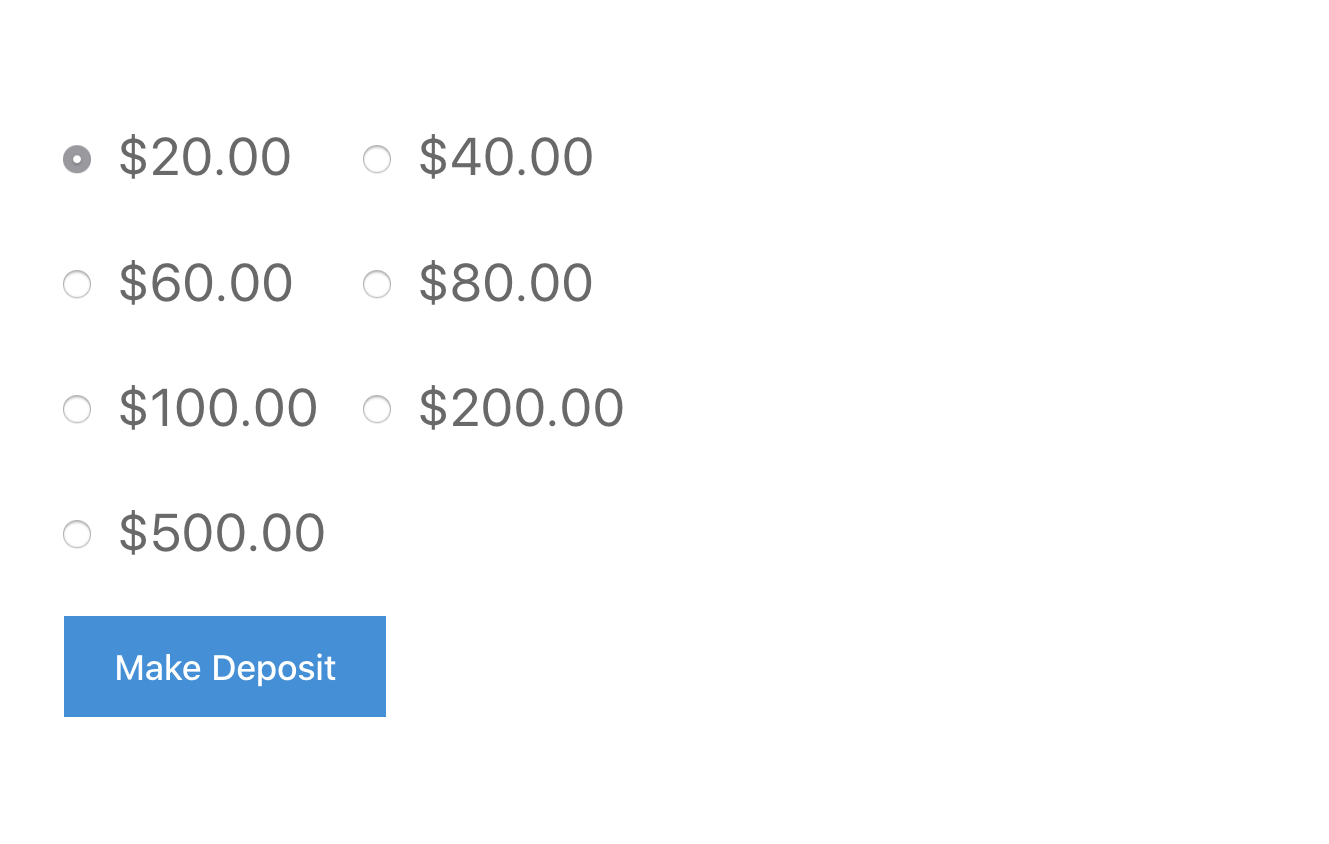 EEJL Deposit Options
