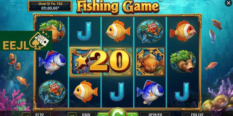 Fishing casino game optimized for mobile devices